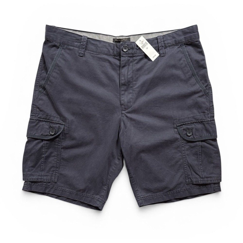 Banana Republic Mens Cargo Shorts Navy Blue Size 36x10 NWT -1599